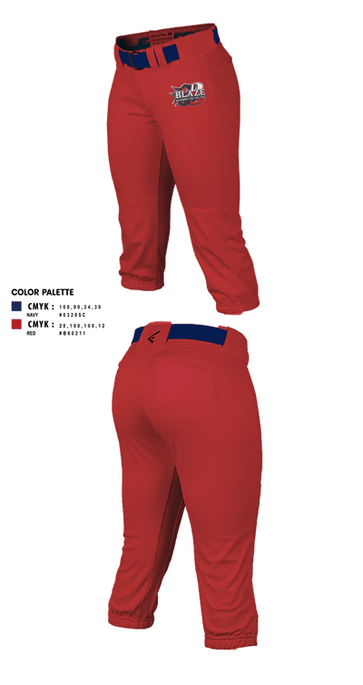The Blaze Academy STX Fry 10U Softball Pants - 1