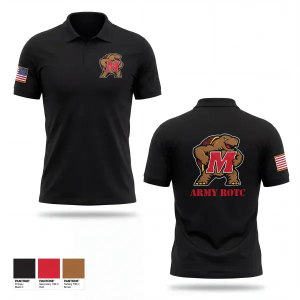 Short Sleeve Performance Polo, UMD ROTC, Army, Teamtime, Team time, sublimation, custom sports apparel, team uniforms, spirit wear, spiritwear, sports uniforms, custom shirts, team store, custom team store, fundraiser sports, apparel fundraiser