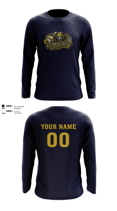 Naches Valley Ranger Basketball Long Sleeve Performance Shirt - 7