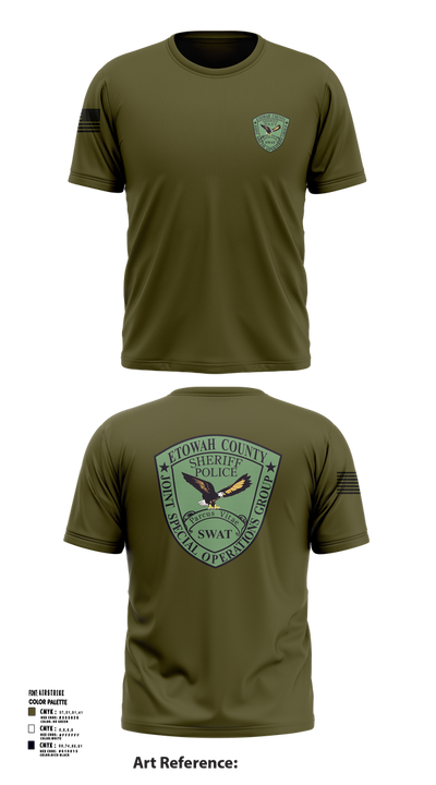 Etowah County JSOG 23168603 Short Sleeve Performance Shirt - 102