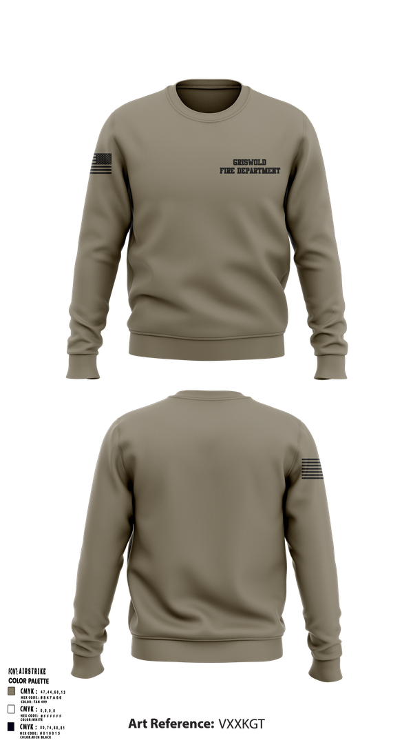Crew Neck Sweatshirt, Griswold Fire Department, , Teamtime, Team time, sublimation, custom sports apparel, team uniforms, spirit wear, spiritwear, sports uniforms, custom shirts, team store, custom team store, fundraiser sports, apparel fundraiser