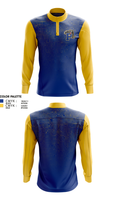 Palatka Wrestling 44034105 Quarter Zip Jacket - 1