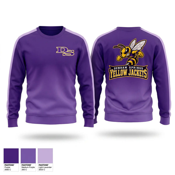 Crew Neck Sweatshirt, Denham Springs, , Teamtime, Team time, sublimation, custom sports apparel, team uniforms, spirit wear, spiritwear, sports uniforms, custom shirts, team store, custom team store, fundraiser sports, apparel fundraiser