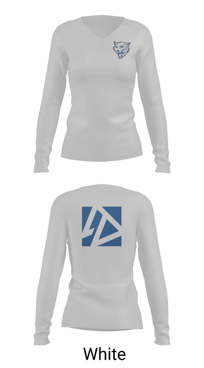 Westbrook Academy 26404200 Women's Long Sleeve V-neck Shirt - 16