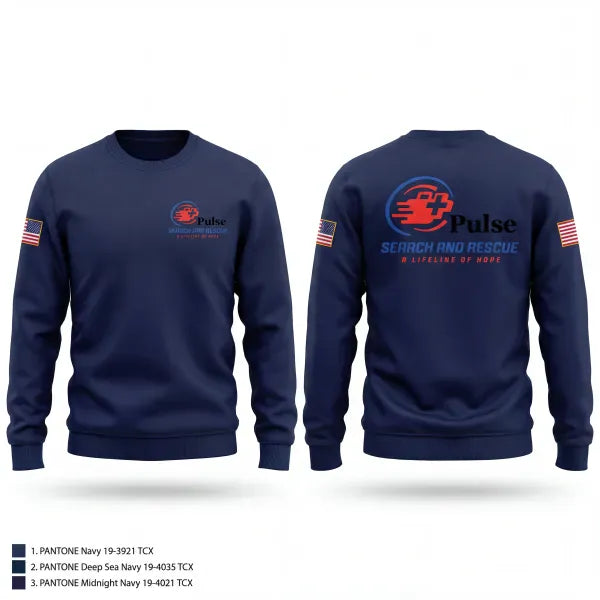 Crew Neck Sweatshirt, Pulse, EMS/EMT, Teamtime, Team time, sublimation, custom sports apparel, team uniforms, spirit wear, spiritwear, sports uniforms, custom shirts, team store, custom team store, fundraiser sports, apparel fundraiser