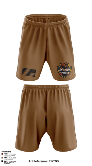 Athletic Shorts With Pockets, Bravo 3-6 ADA, Army, Teamtime, Team time, sublimation, custom sports apparel, team uniforms, spirit wear, spiritwear, sports uniforms, custom shirts, team store, custom team store, fundraiser sports, apparel fundraiser