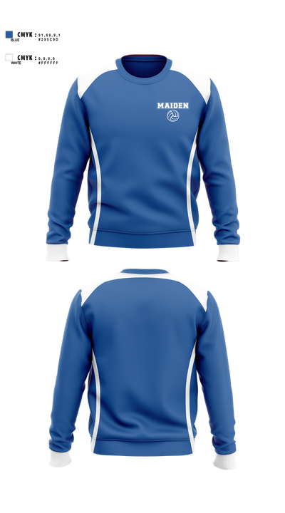 Maiden Volleyball 65354526 Crew Neck Sweatshirt - 2