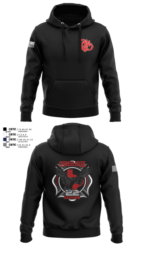 Hoodie, Cy creek fire 22, , Teamtime, Team time, sublimation, custom sports apparel, team uniforms, spirit wear, spiritwear, sports uniforms, custom shirts, team store, custom team store, fundraiser sports, apparel fundraiser