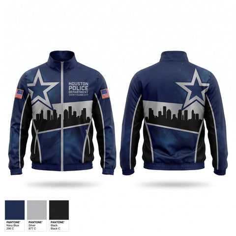 Windbreaker, Houston Police Department Cadet Class 277, Police, Teamtime, Team time, sublimation, custom sports apparel, team uniforms, spirit wear, spiritwear, sports uniforms, custom shirts, team store, custom team store, fundraiser sports, apparel fundraiser