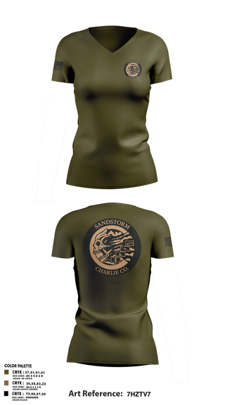 Womens Short Sleeve Vneck Shirt, Charlie Company, , Teamtime, Team time, sublimation, custom sports apparel, team uniforms, spirit wear, spiritwear, sports uniforms, custom shirts, team store, custom team store, fundraiser sports, apparel fundraiser