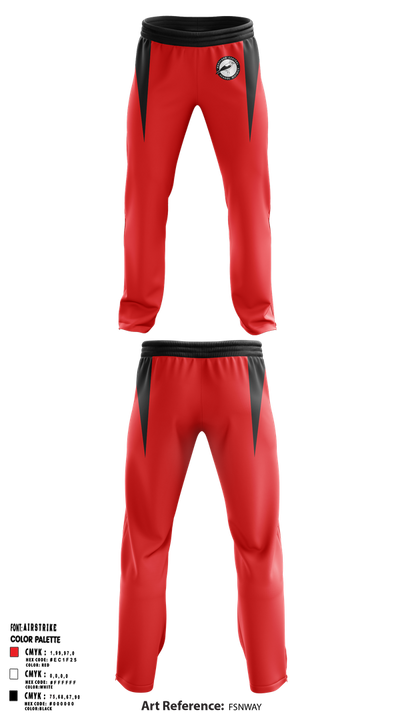 Hartford Central Tanagers Cross Country 80658737 Sweatpants - 1