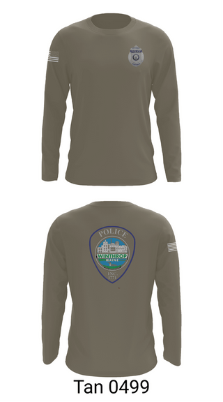 Long Sleeve Performance Shirt, Winthrop Police Department, Police, Teamtime, Team time, sublimation, custom sports apparel, team uniforms, spirit wear, spiritwear, sports uniforms, custom shirts, team store, custom team store, fundraiser sports, apparel fundraiser