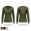 MCSFBN A CO 93054257 Women's Long Sleeve V-neck Shirt - 1
