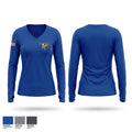 Rockford Police S.R.T. 53672195 Women's Long Sleeve V-neck Shirt - 1