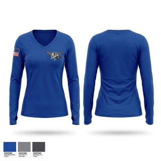 Womens Long Sleeve Vneck Shirt, Rockford Police S.R.T., Police, Teamtime, Team time, sublimation, custom sports apparel, team uniforms, spirit wear, spiritwear, sports uniforms, custom shirts, team store, custom team store, fundraiser sports, apparel fundraiser