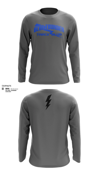 Long Sleeve Performance Shirt, Blue Thunder, Track & Field, Teamtime, Team time, sublimation, custom sports apparel, team uniforms, spirit wear, spiritwear, sports uniforms, custom shirts, team store, custom team store, fundraiser sports, apparel fundraiser