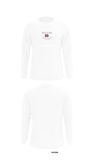 Long Sleeve Performance Shirt, McLean Girls Volleyball, Women's Volleyball, Teamtime, Team time, sublimation, custom sports apparel, team uniforms, spirit wear, spiritwear, sports uniforms, custom shirts, team store, custom team store, fundraiser sports, apparel fundraiser