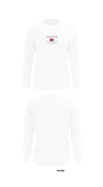 McLean Girls Volleyball 64290393 Long Sleeve Performance Shirt 8