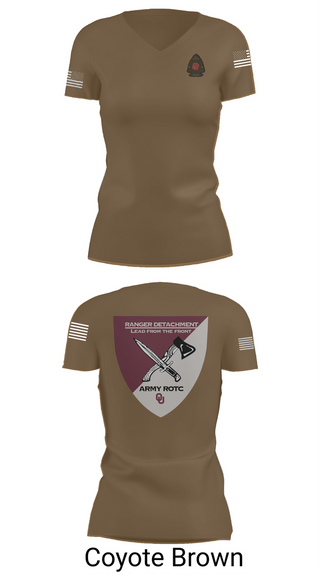 Womens Short Sleeve Vneck Shirt, FY 25-26 OU RC, Army, Teamtime, Team time, sublimation, custom sports apparel, team uniforms, spirit wear, spiritwear, sports uniforms, custom shirts, team store, custom team store, fundraiser sports, apparel fundraiser