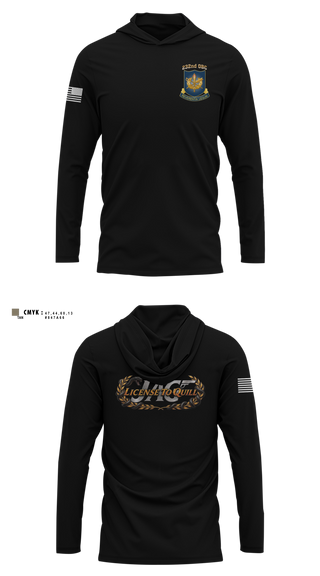 Long Sleeve Performance Shirt with hood, TJAGCLS, Army, Teamtime, Team time, sublimation, custom sports apparel, team uniforms, spirit wear, spiritwear, sports uniforms, custom shirts, team store, custom team store, fundraiser sports, apparel fundraiser