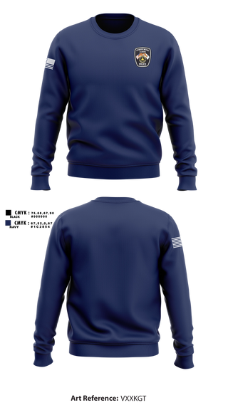 Crew Neck Sweatshirt, Phoenix Police Department, Police, Teamtime, Team time, sublimation, custom sports apparel, team uniforms, spirit wear, spiritwear, sports uniforms, custom shirts, team store, custom team store, fundraiser sports, apparel fundraiser