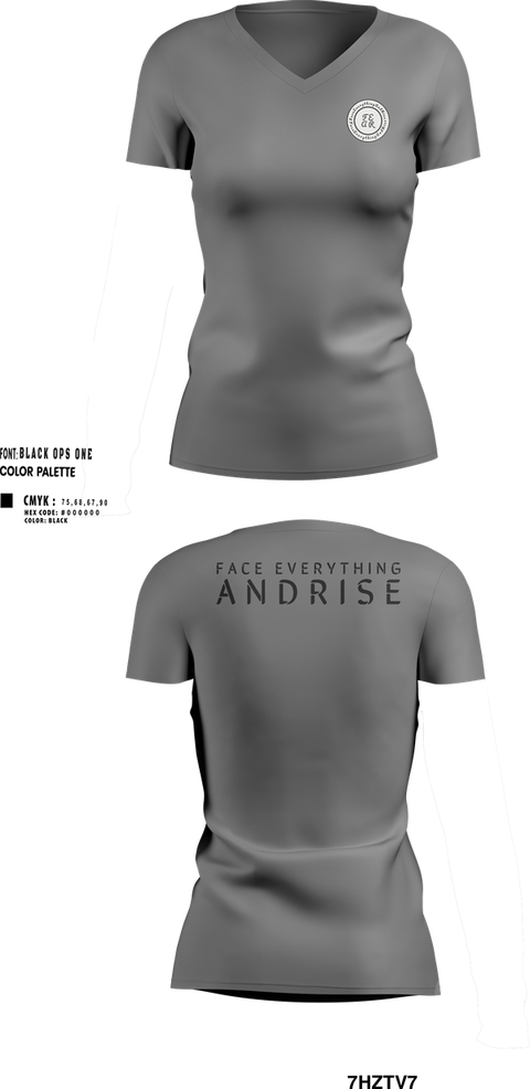 Womens Short Sleeve Vneck Shirt, FearLifestyle, , Teamtime, Team time, sublimation, custom sports apparel, team uniforms, spirit wear, spiritwear, sports uniforms, custom shirts, team store, custom team store, fundraiser sports, apparel fundraiser