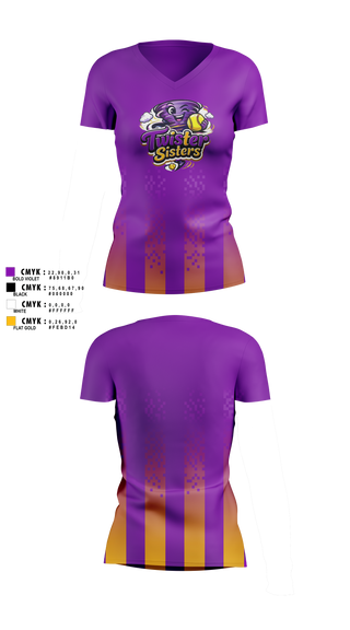 Womens Short Sleeve Vneck Shirt, Twister Sisters, Softball, Teamtime, Team time, sublimation, custom sports apparel, team uniforms, spirit wear, spiritwear, sports uniforms, custom shirts, team store, custom team store, fundraiser sports, apparel fundraiser
