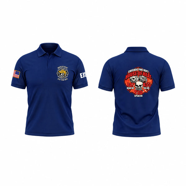 Short Sleeve Performance Polo, Cfd e47, Fire Department, Teamtime, Team time, sublimation, custom sports apparel, team uniforms, spirit wear, spiritwear, sports uniforms, custom shirts, team store, custom team store, fundraiser sports, apparel fundraiser