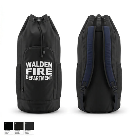Gear Bag, Walden Fire Department, Fire Department, Teamtime, Team time, sublimation, custom sports apparel, team uniforms, spirit wear, spiritwear, sports uniforms, custom shirts, team store, custom team store, fundraiser sports, apparel fundraiser