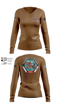 UUVRON 5 63388078 Women's Long Sleeve V-neck Shirt - 102