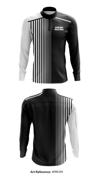 Quarter Zip Jacket, Spartans volleyball, Men's Volleyball, Teamtime, Team time, sublimation, custom sports apparel, team uniforms, spirit wear, spiritwear, sports uniforms, custom shirts, team store, custom team store, fundraiser sports, apparel fundraiser