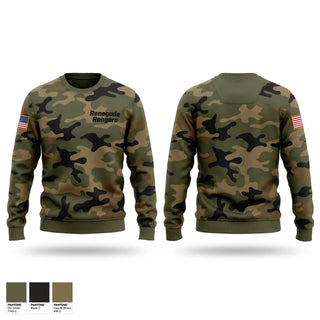Crew Neck Sweatshirt, Renegade Rangers, Army, Teamtime, Team time, sublimation, custom sports apparel, team uniforms, spirit wear, spiritwear, sports uniforms, custom shirts, team store, custom team store, fundraiser sports, apparel fundraiser