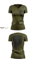 Alvin Police Swat 37636522 Women's Short Sleeve V-neck Shirt - 1