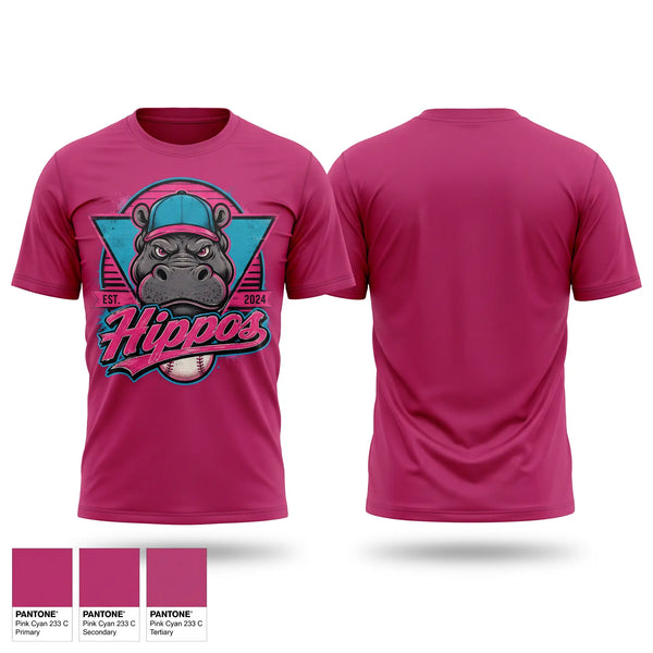 Short Sleeve Performance Shirt, Lone star hippos, Baseball, Teamtime, Team time, sublimation, custom sports apparel, team uniforms, spirit wear, spiritwear, sports uniforms, custom shirts, team store, custom team store, fundraiser sports, apparel fundraiser