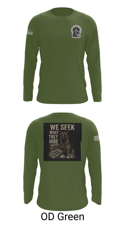 Narcotics K9 63808896 Long Sleeve Performance Shirt 44