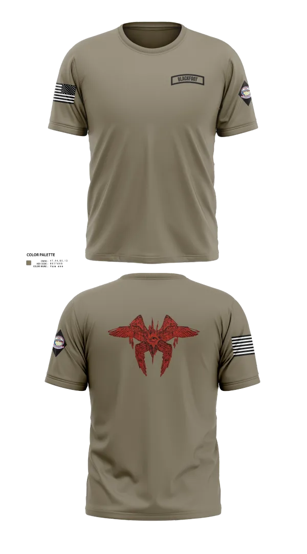 Old School Cotton Feel Shirt, Blackfoot 2nd platoon, , Teamtime, Team time, sublimation, custom sports apparel, team uniforms, spirit wear, spiritwear, sports uniforms, custom shirts, team store, custom team store, fundraiser sports, apparel fundraiser