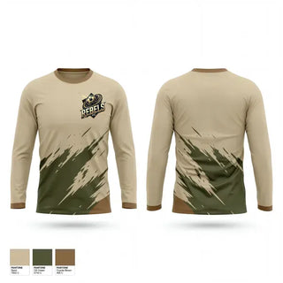 Long Sleeve Performance Shirt, Rebels FC, Men's Soccer, Teamtime, Team time, sublimation, custom sports apparel, team uniforms, spirit wear, spiritwear, sports uniforms, custom shirts, team store, custom team store, fundraiser sports, apparel fundraiser