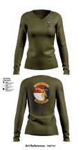 1MBCT 61839426 Women's Long Sleeve V-neck Shirt - 1