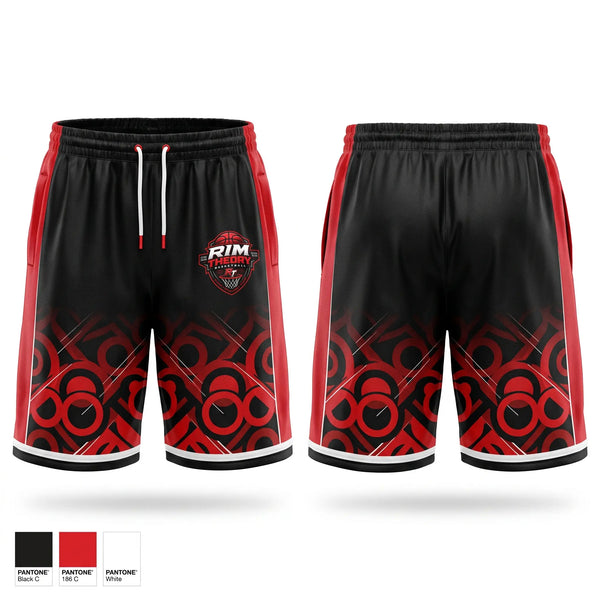 Mens Basketball Shorts, Rim Theory Basketball, Men's Basketball, Teamtime, Team time, sublimation, custom sports apparel, team uniforms, spirit wear, spiritwear, sports uniforms, custom shirts, team store, custom team store, fundraiser sports, apparel fundraiser