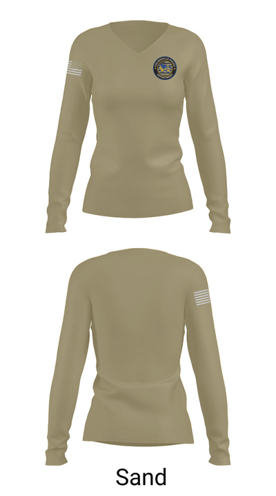 Holdenville PD 19180608 Women's Long Sleeve V-neck Shirt - 92