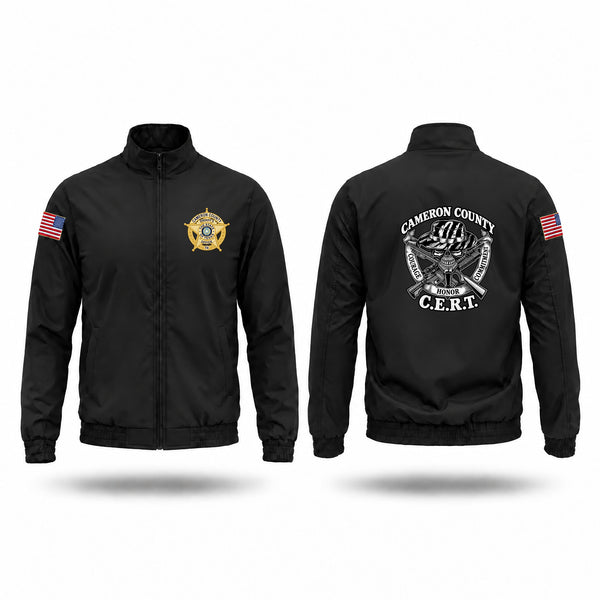 Windbreaker, Cameron County Sheriff's Office CERT, Police, Teamtime, Team time, sublimation, custom sports apparel, team uniforms, spirit wear, spiritwear, sports uniforms, custom shirts, team store, custom team store, fundraiser sports, apparel fundraiser