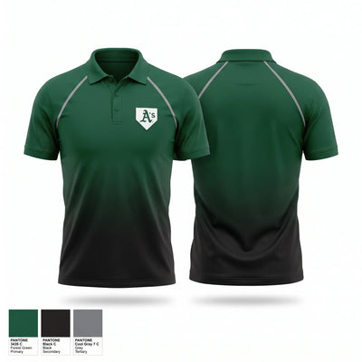 Quad City A's Short Sleeve Performance Polo - 1
