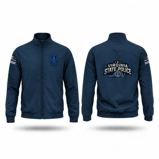 Windbreaker, Virginia State Police, Police, Teamtime, Team time, sublimation, custom sports apparel, team uniforms, spirit wear, spiritwear, sports uniforms, custom shirts, team store, custom team store, fundraiser sports, apparel fundraiser