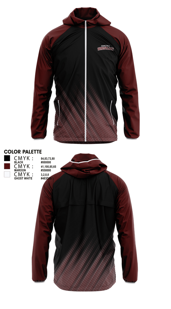 Windbreaker, Hancock Wrestling, Wrestling, Teamtime, Team time, sublimation, custom sports apparel, team uniforms, spirit wear, spiritwear, sports uniforms, custom shirts, team store, custom team store, fundraiser sports, apparel fundraiser