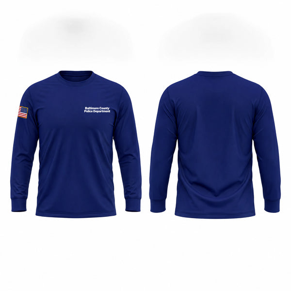 Long Sleeve Performance Shirt, Baltimore County Police Department, Police, Teamtime, Team time, sublimation, custom sports apparel, team uniforms, spirit wear, spiritwear, sports uniforms, custom shirts, team store, custom team store, fundraiser sports, apparel fundraiser