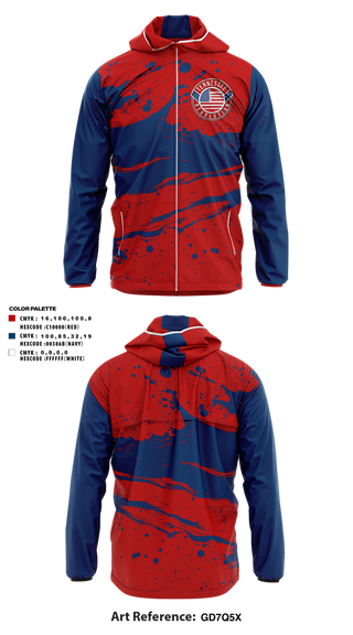 Windbreaker, Tennessee Revolution, , Teamtime, Team time, sublimation, custom sports apparel, team uniforms, spirit wear, spiritwear, sports uniforms, custom shirts, team store, custom team store, fundraiser sports, apparel fundraiser