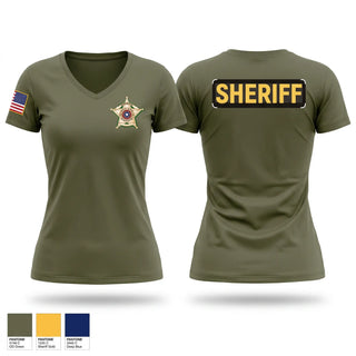 Womens Short Sleeve Vneck Shirt, Grayson SRT, Police, Teamtime, Team time, sublimation, custom sports apparel, team uniforms, spirit wear, spiritwear, sports uniforms, custom shirts, team store, custom team store, fundraiser sports, apparel fundraiser