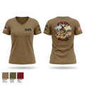 345th MCGA 11229936 Women's Short Sleeve V-neck Shirt - 1