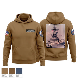 Hoodie, Battleship Wisconsin Div, Navy, Teamtime, Team time, sublimation, custom sports apparel, team uniforms, spirit wear, spiritwear, sports uniforms, custom shirts, team store, custom team store, fundraiser sports, apparel fundraiser