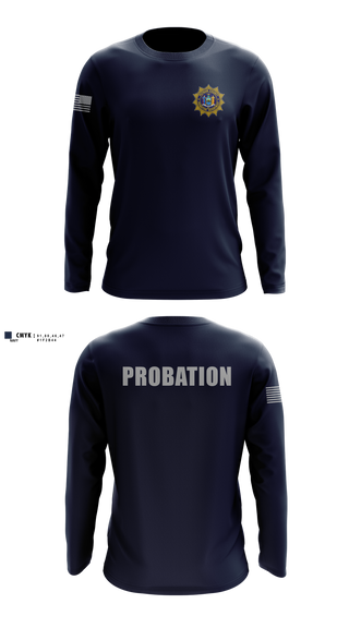 Long Sleeve Performance Shirt, Putnam County Probation Department, Police, Teamtime, Team time, sublimation, custom sports apparel, team uniforms, spirit wear, spiritwear, sports uniforms, custom shirts, team store, custom team store, fundraiser sports, apparel fundraiser